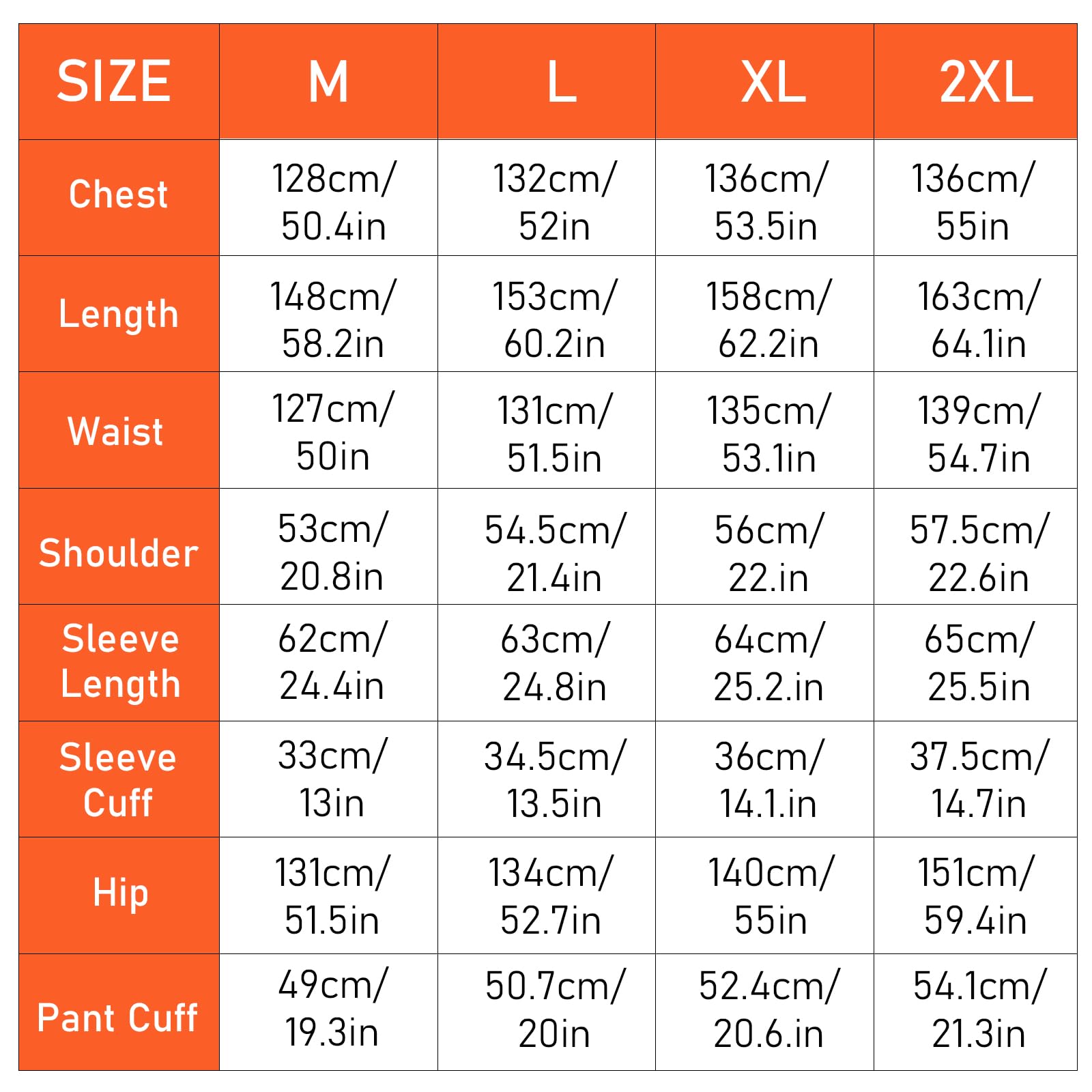 RWFMO Orange Prisoner Jumpsuit Costume Adult Prison Cosplay Outfit Women Men Prison Outfit Set including Jail Accessories Inmate Uniform (M) - Image 4