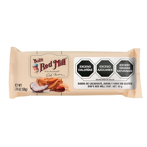 Vista 10 de Bob's Red Mill Barra de chocolate y avena con mantequilla de maní, 1.76 onzas (paquete de 1), sin gluten, sin OMG, grano entero