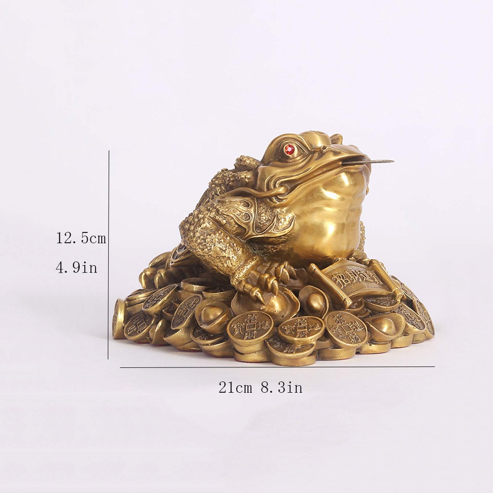 ouvrages d'art Sculptures Feng Shui argent chinois chinois chanceux trois pattes de la richesse en bronze bassin de bassin attirer la richesse de bonne chance à la maison décoration de bureau cadeau S