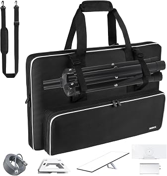 Carrying Case for Starlink Gen 3/4 with Tripod Storage & Multi-Pocket Organization, 8mm Shockproof Water-resistant Bag with 3-Way Carry for Starlink Satellite Dish & Accessories, for Camping, RV