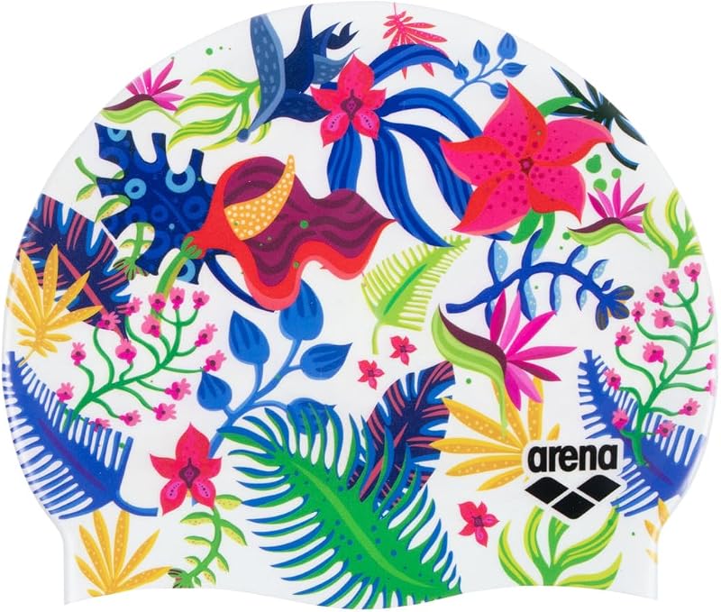 Arena HD Gorro de natación unisex de silicona elástica para adultos, equipo de natación para fitness, gorro de baño suave y elástico para pileta
