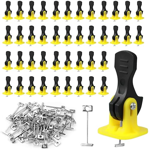 100 Pièces Croisillon Carrelage Autonivelant Kit de Nivellement pour Carrelage,2mm