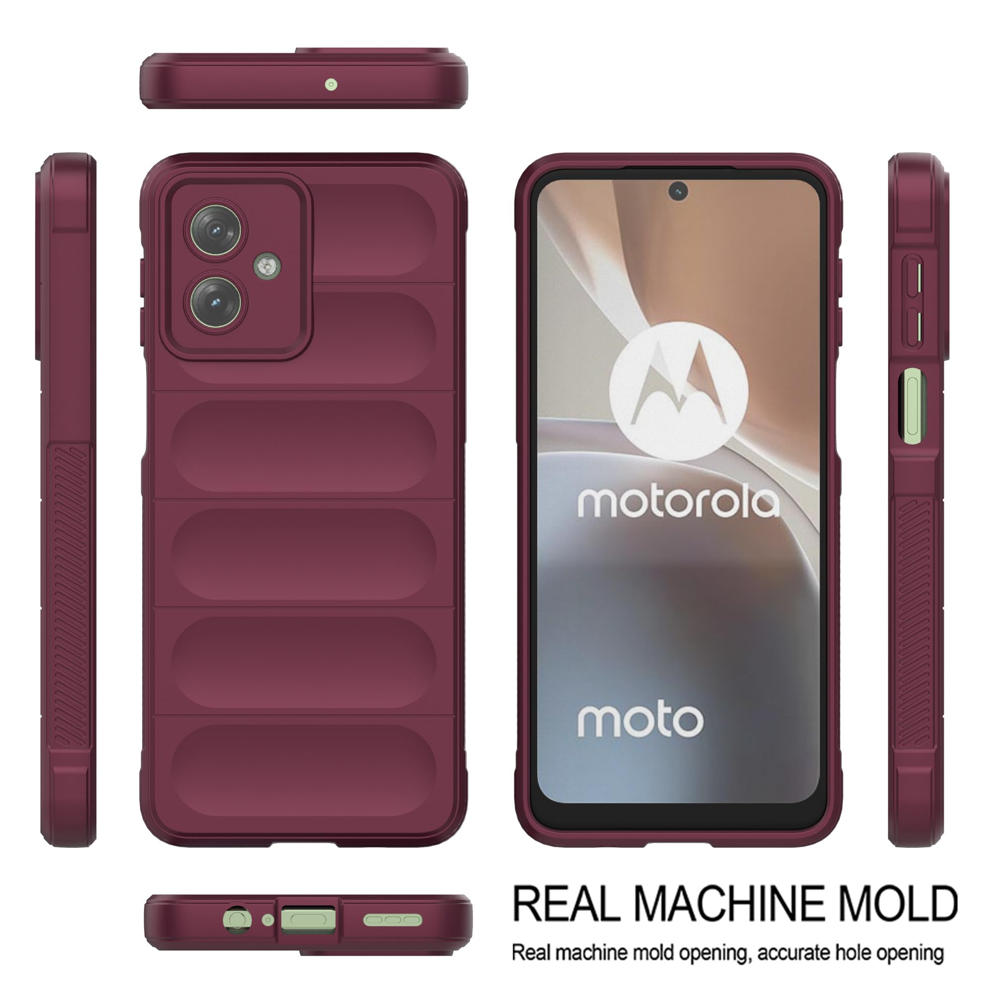 Hülle Für Motorola Moto G54 5G – Ultradünne Silikon TPU Schutzhülle, Bruchsicher, In Braun