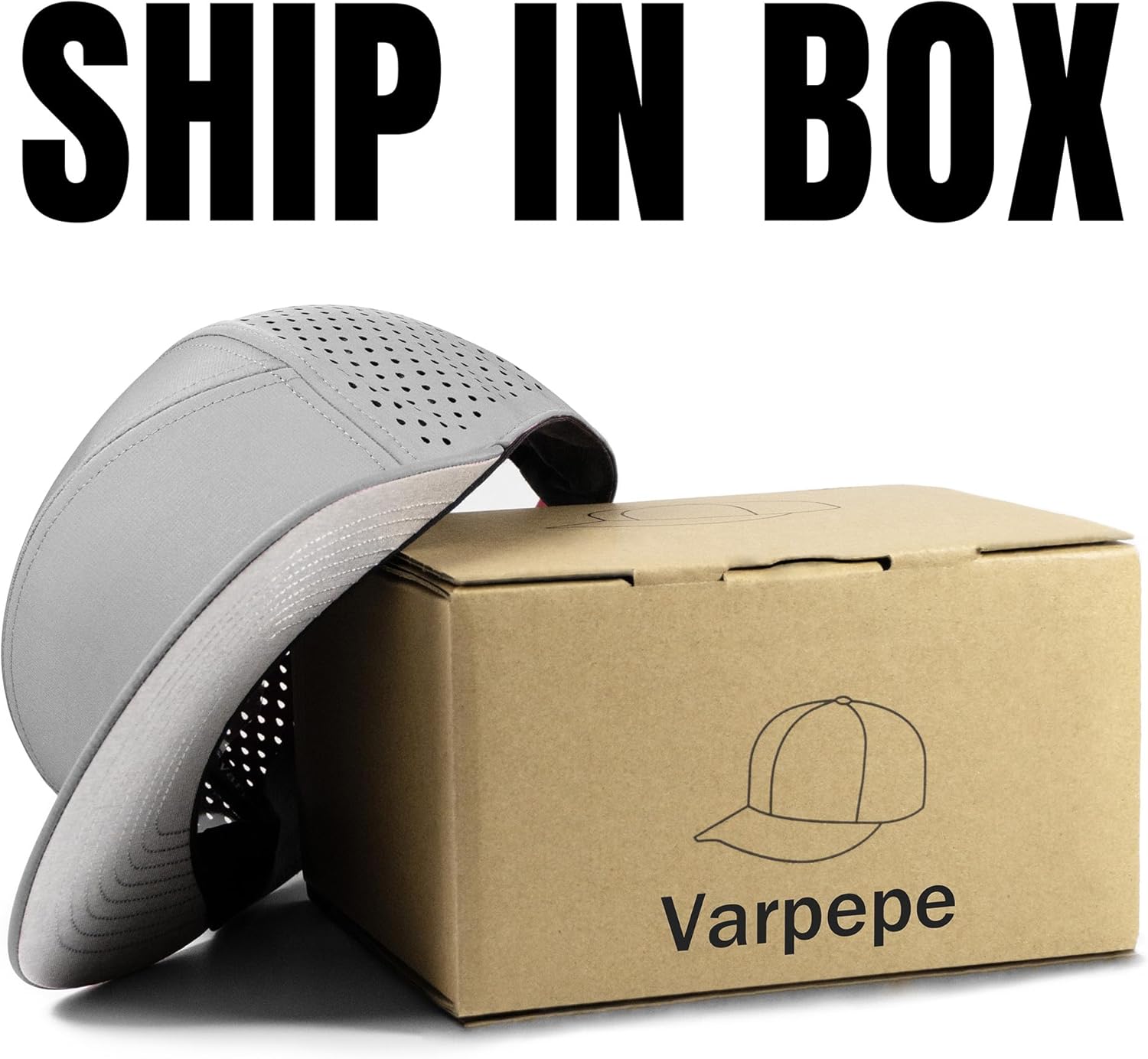 Performance Snapback Hats for Men Women,Flat Bill Cap,Golf,Running,Workout - Image 4