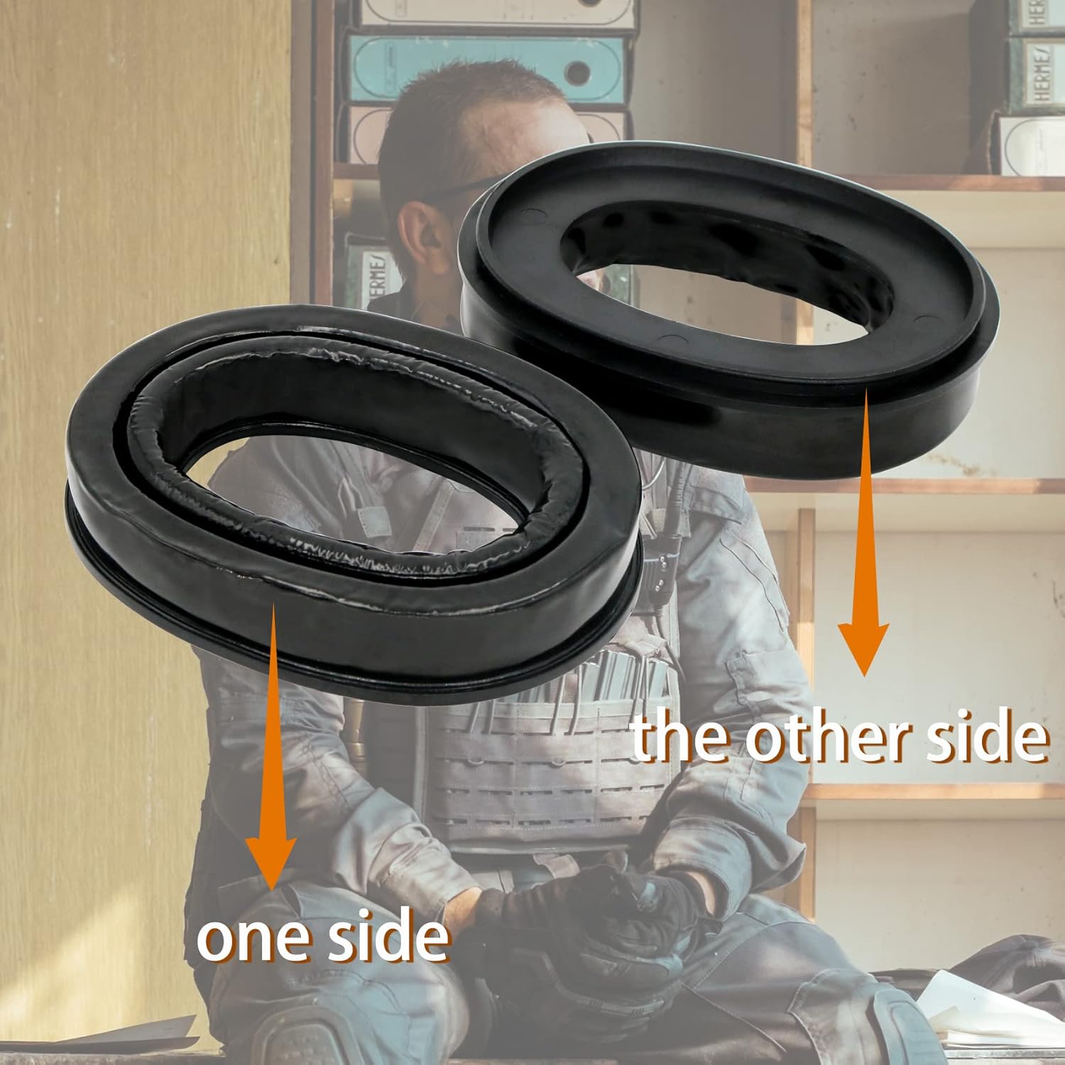 Gel Earpads Compatible with Comtac Headsets Tactical Headsets,Gel Seal for Comta Ear Protection - Image 3