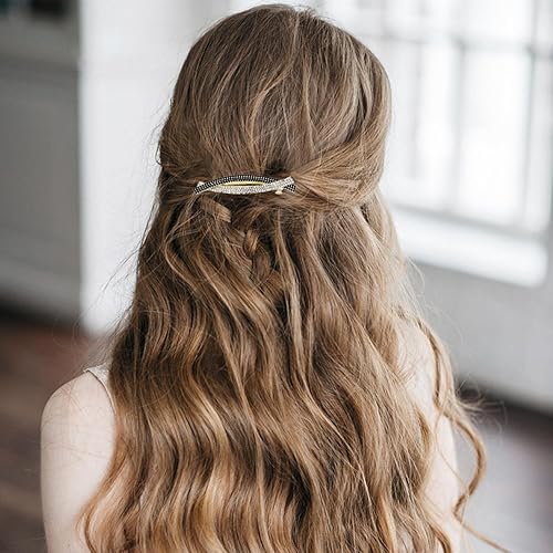 Miniatura 5 de Pasadores de pelo de cristal austriaco, pinzas para el cabello de cristal de circón brillante, pinzas para el cabello francés, para novia, moda,