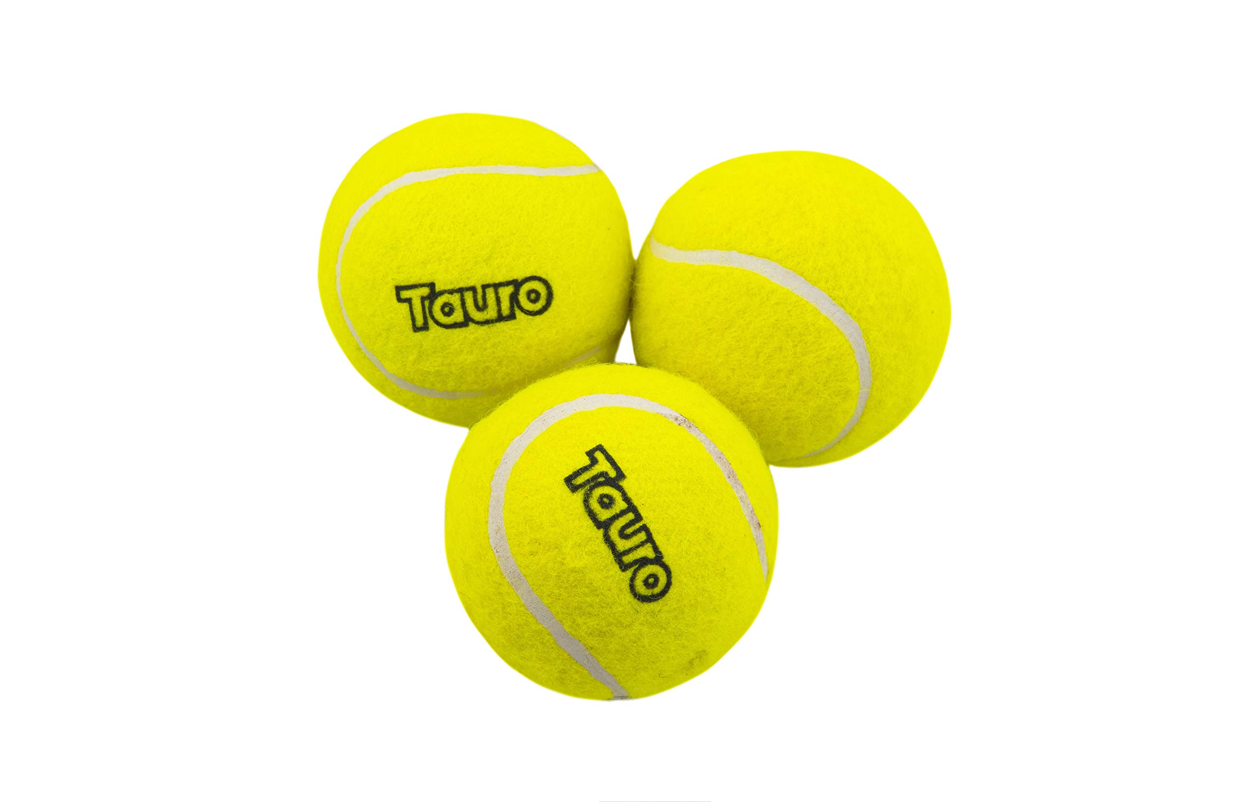 TAURO Zing Cricket Tennis Ball, (Yellow)