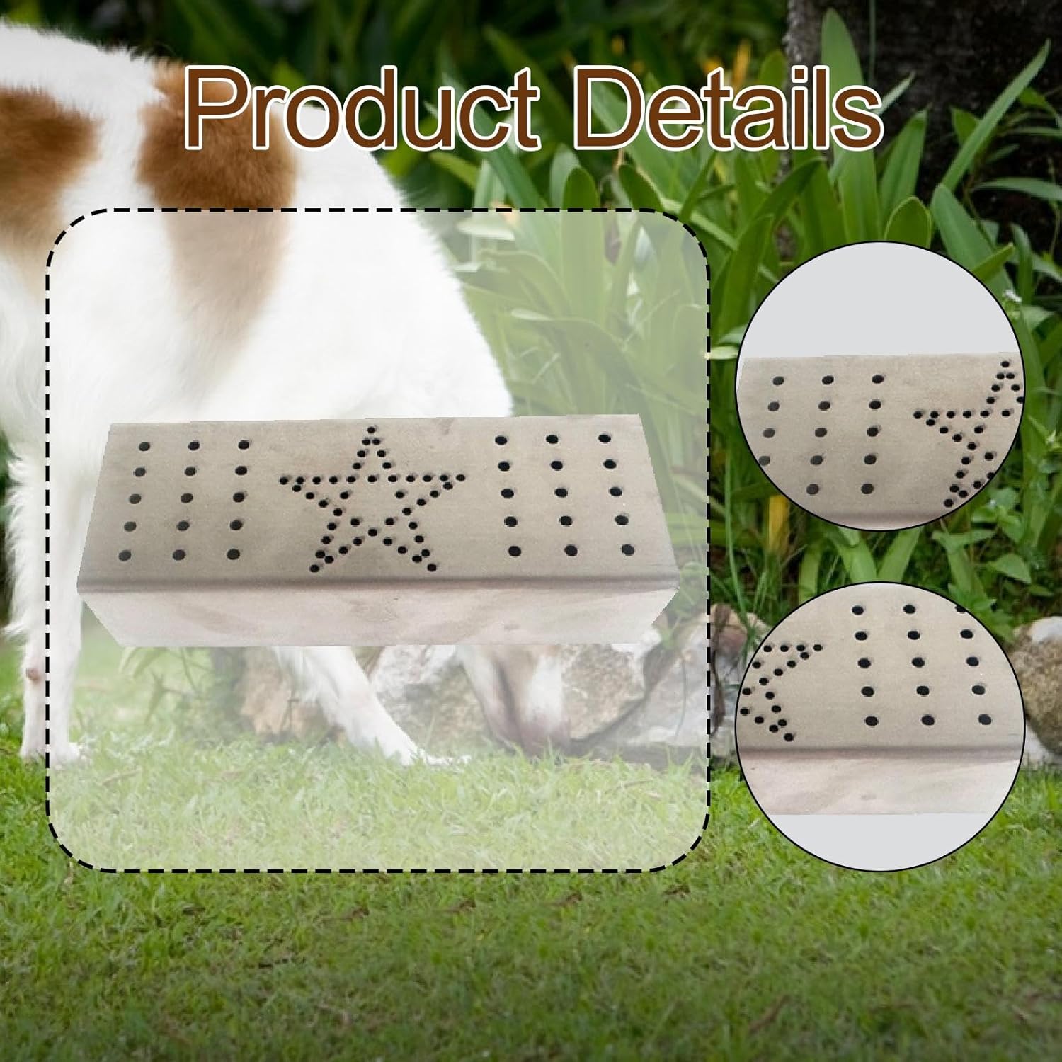 Dog Scent Aluminum Train Container,Professional Smell Training Scent Work for Puppy Adults Dog, Star 15x6x4cm