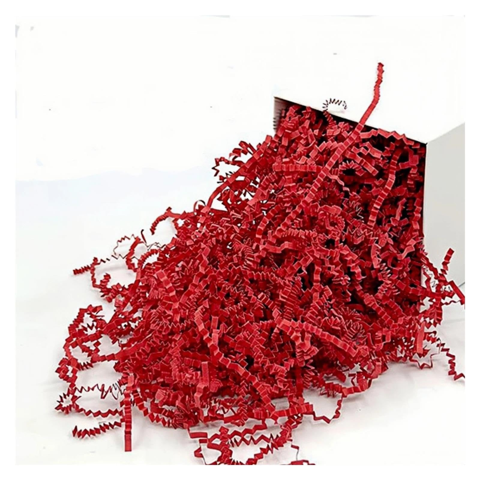Weihnachtskonfetti Roter, zerknitterter Papierschnipsel