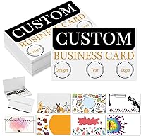 Vista 24 de Tarjetas de visita comerciales personalizadas con logotipo, personalizadas imprimibles de doble cara, tarjetas de visita personalizables 1000 500