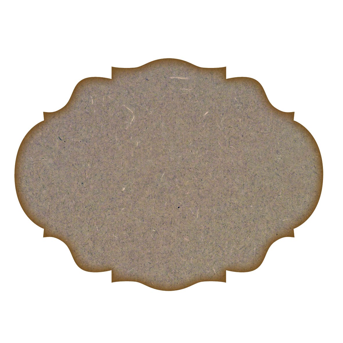 Plaque (Design 5) - Laser Cut 3mm MDF Craft Shape Blanks (Medium)