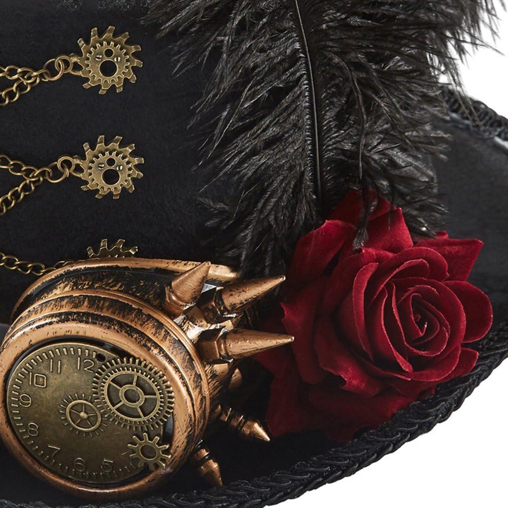 Unisex Steampunk kapelusze steampunk czapka z goglami na kostium na Halloween fantazyjna sukienka steampunk akcesoria