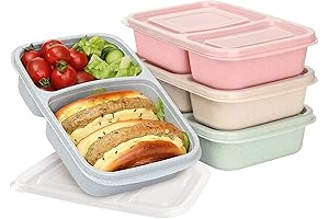 4-Pack Bento Lunch Box for Kids and Adults: Your Key to Effortless Meal Prepping