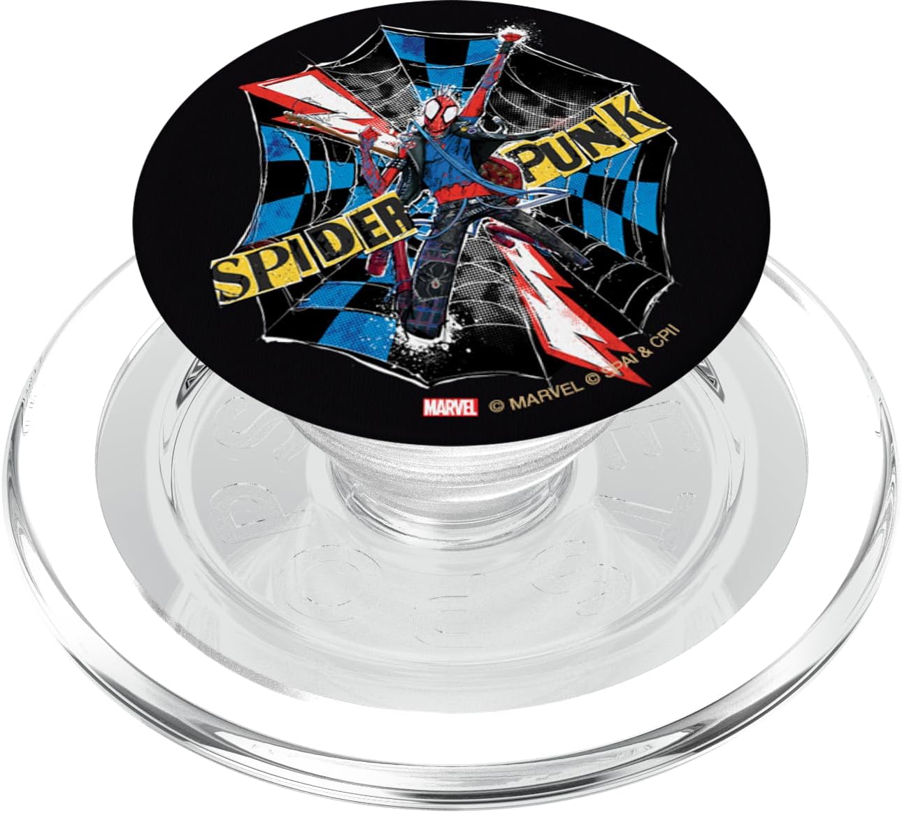 Marvel Spider-Man: Across the Spider-Verse Spider-Punk Web PopSockets MagSafe PopGrip for iPhone