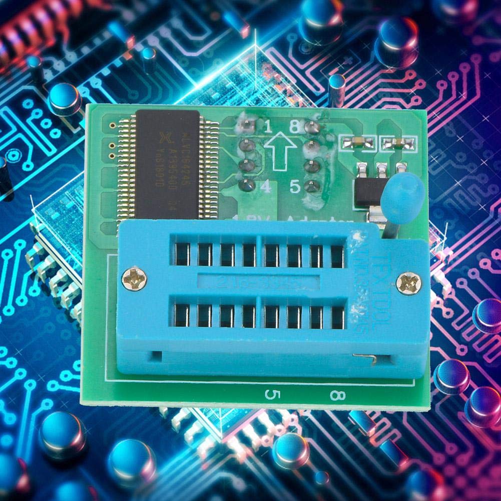 Walfront Adattatore SPI Flash 1.8 V per Scheda Madre del Telefono, Modulo Programmatore Flash SOP8 DIP8 W25 MX25 CH341 TL866CS Modulo Programmatore Adattatore Conversione