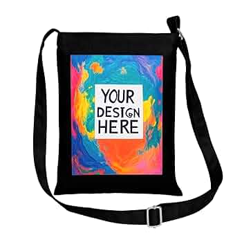 Muka Custom Small Crossbody Shoulder Bag with Logo, 7 x 9