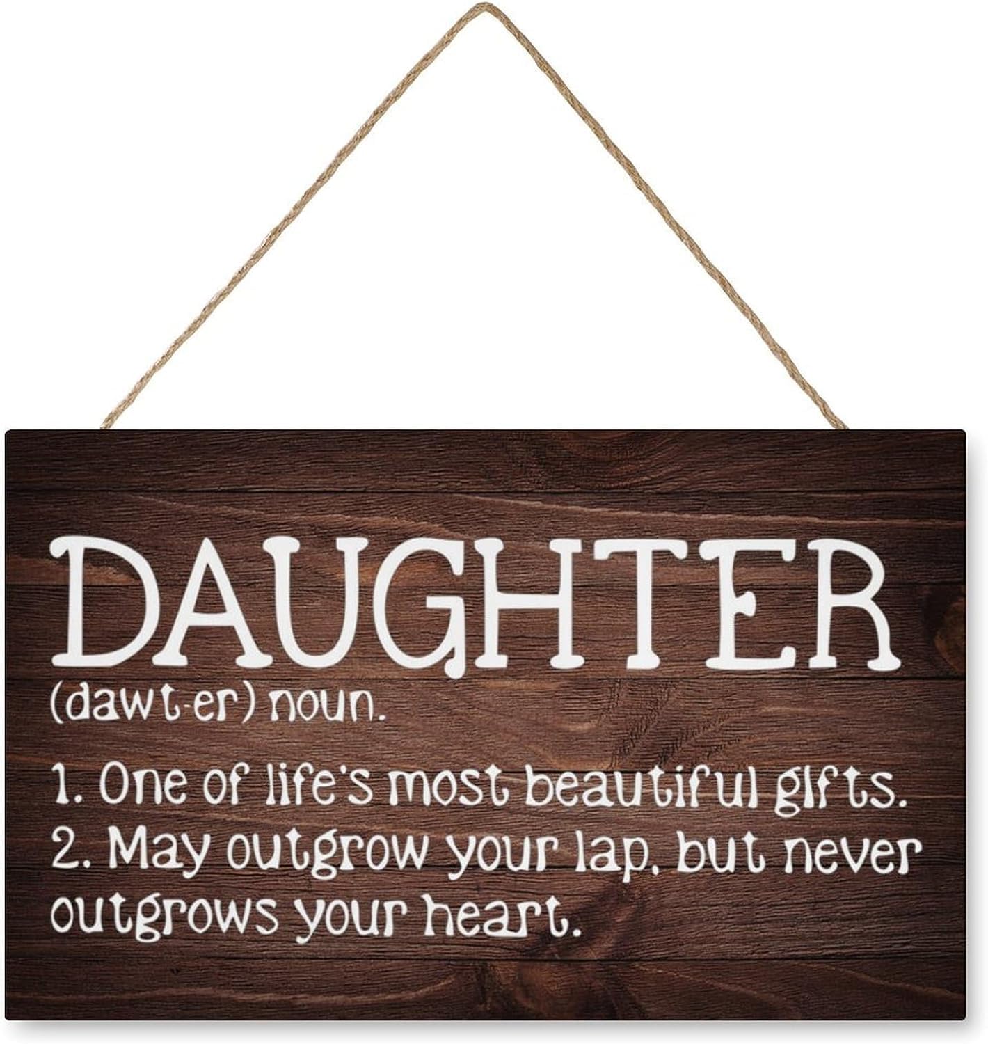 Wooden Decor Signs Daughter Quote Definition Funny Wooden Wall Decor Inspirational Home Farmhouse Kitchen Cafe Decoration 6x12 Inch