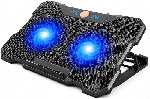 Notebook Cooling Pad with 2 Fans, Blue LED