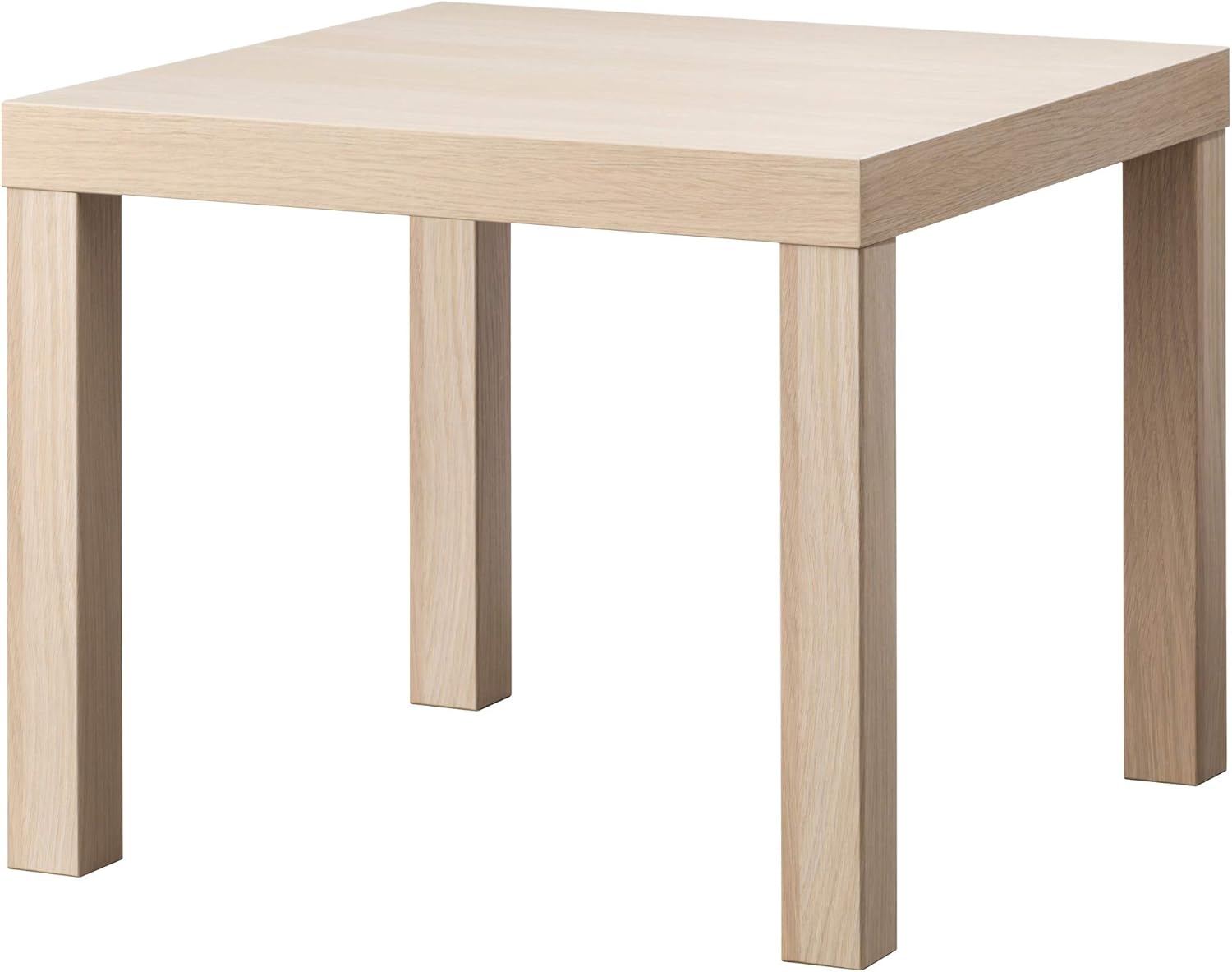 IKEA Lack Side Table, 55x55 cm, White Stained Oak Effect