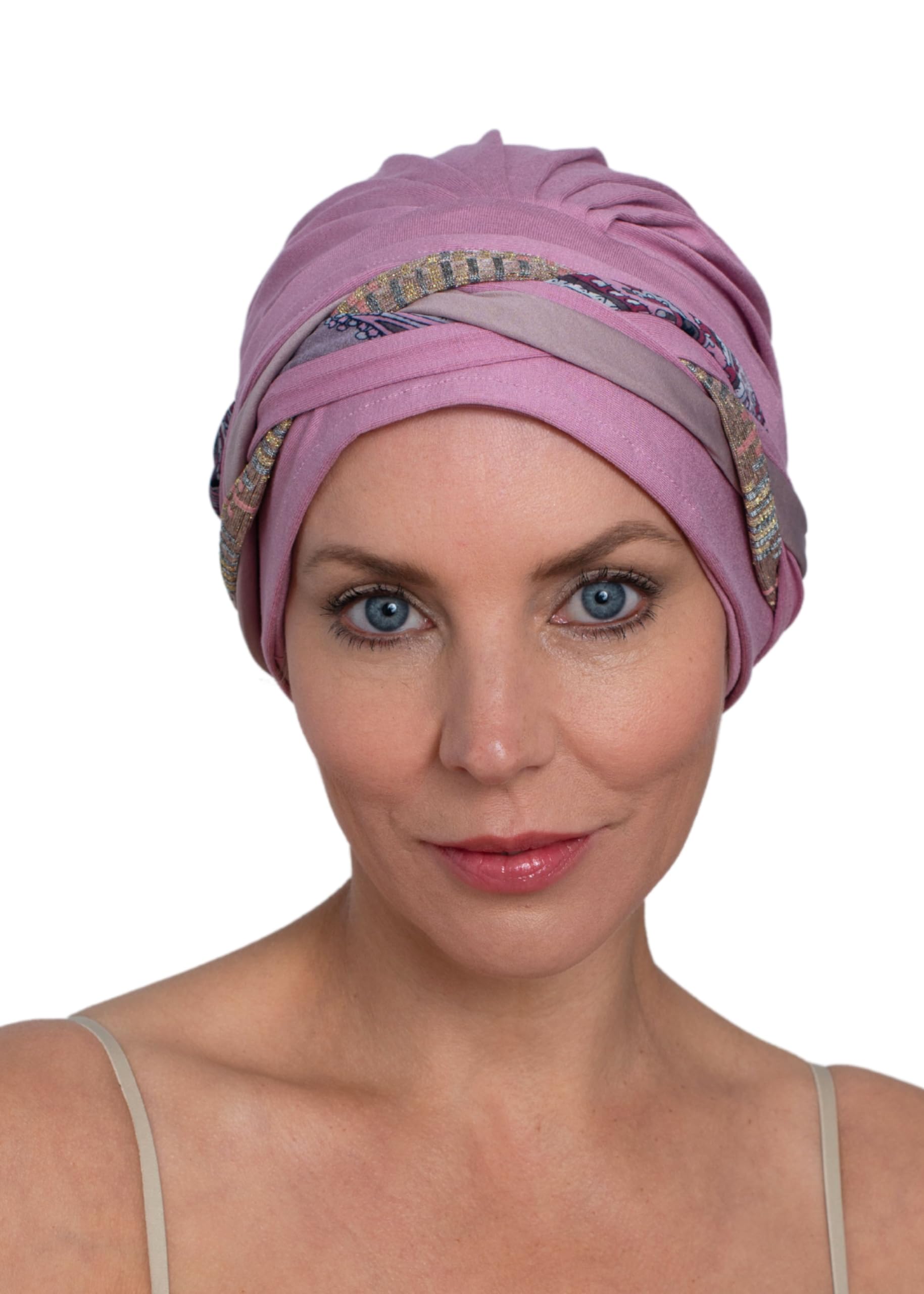 Deresina Turbante Chemioterapia in bambù, Turbante Boho Chic per Donne con Perdita di Capelli