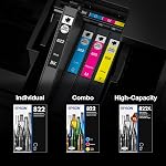 EPSON 822 DURABrite Ultra Ink Standard Capacity Color Cartridge Combo Pack (T822520-S) Works with Workforce Pro WF-3820,3823, 4820, 4830, 4833, 4834