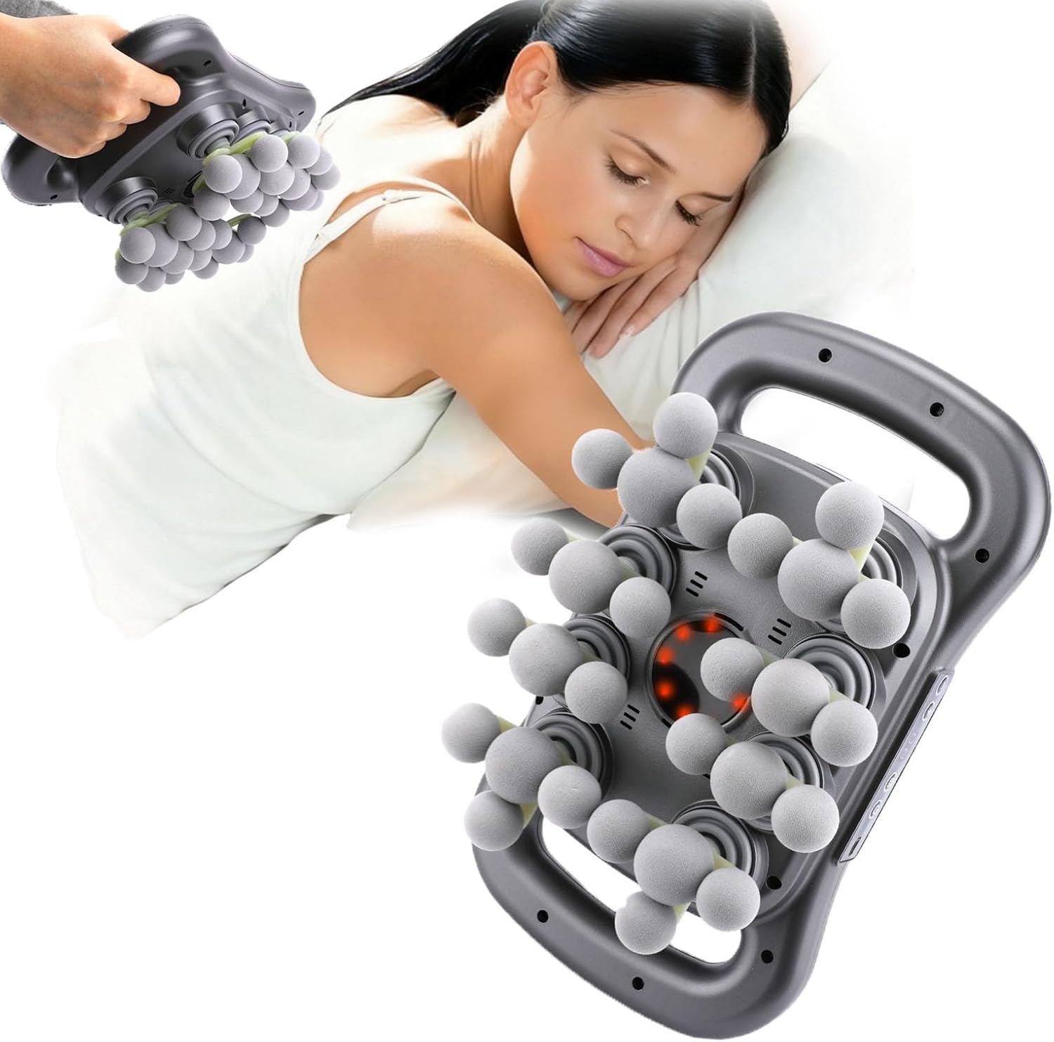 28-Head Massage Gun Set, Deep Tissue Percussion Massager with 9 Modes and 9 Adjustable Intensities,Quiet Muscle Massage Gun for Back,Shoulders, Legs, Foot, Body Muscle Pain Relief, Dark Grey