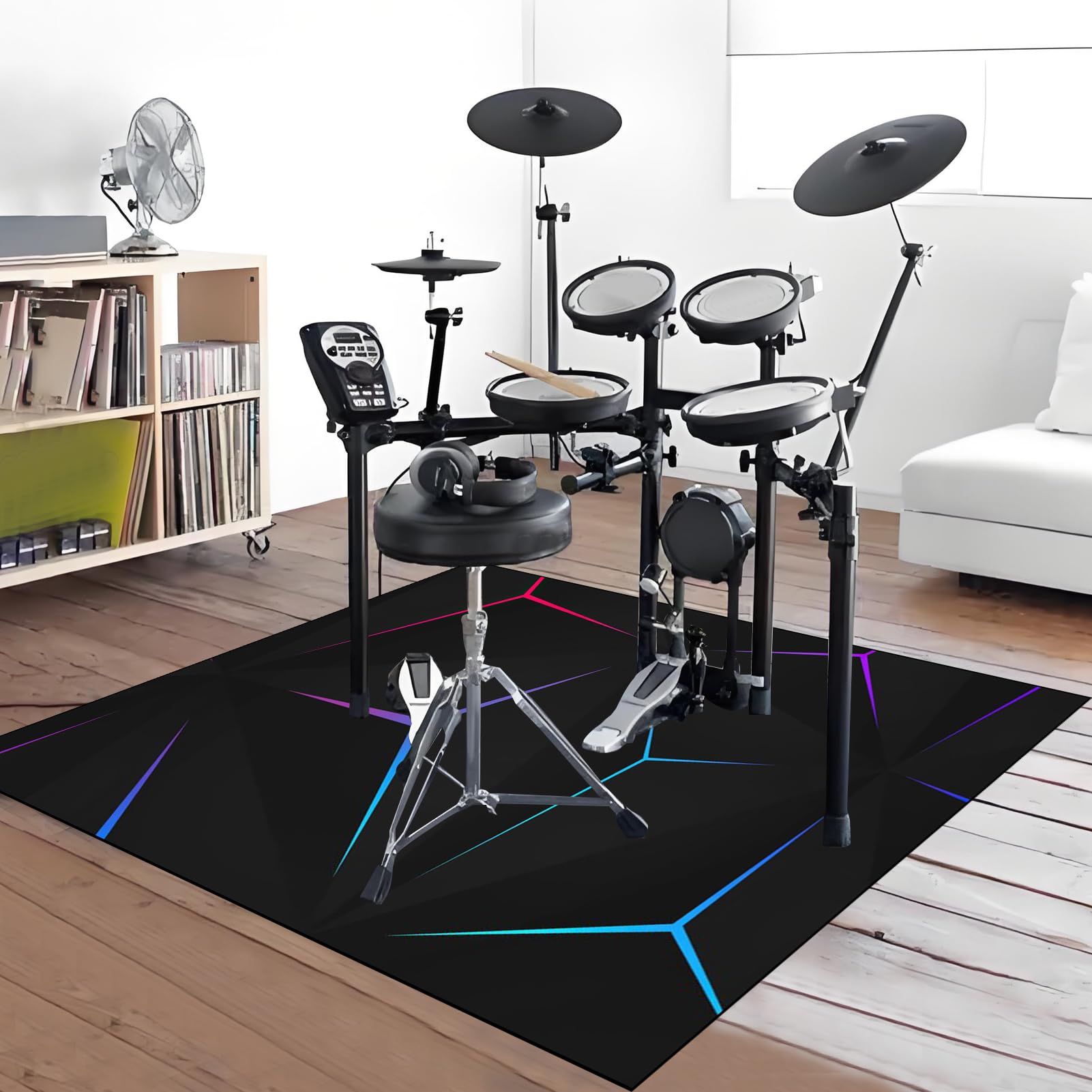 Mata ochronna do akcesoriów perkusyjnych elektroniczna mata perkusyjna dźwiękoszczelna mata bębnowa mata akustyczna mata podłogowa do instrumentów muzycznych 200 x 160 cm