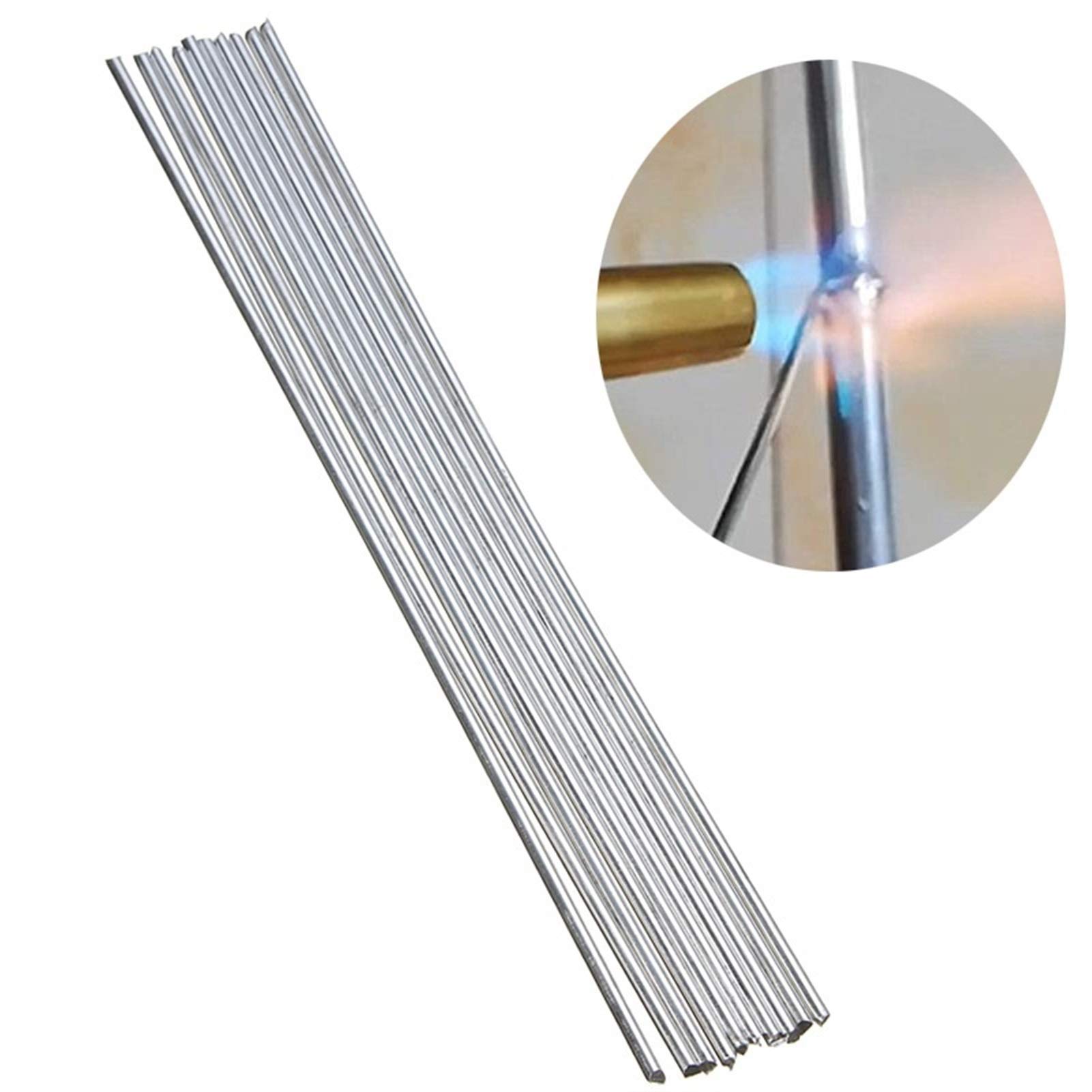 Varilla de soldadura Electrodos de soldadura con núcleo de fundente de aluminio de fusión fácil Soldadura de alambre, Varillas de soldadura simples de baja temperatura, soldador For soldar (Diámetro