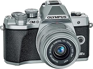 Olympus OM-D E-M10 Mark IIIs Silver Body with Silver M.Zuiko Digital 14-42mm F3.5-5.6 IIR Lens (V207111SU000)