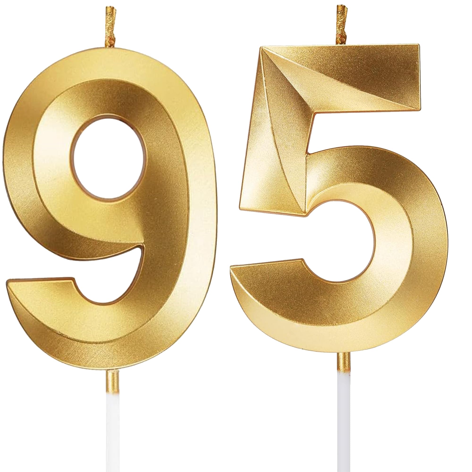 Birthday Candles Number Candles Age Year for Cakes Happy Birthday 3D Designed Wedding Anniversary Party Cake Topper Decorations