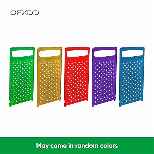 Miniatura 3 de Rallador de plástico – Paquete de 3 – Rallador ergonómico de alimentos de mano – Ralladores planos de queso para cocina de mano