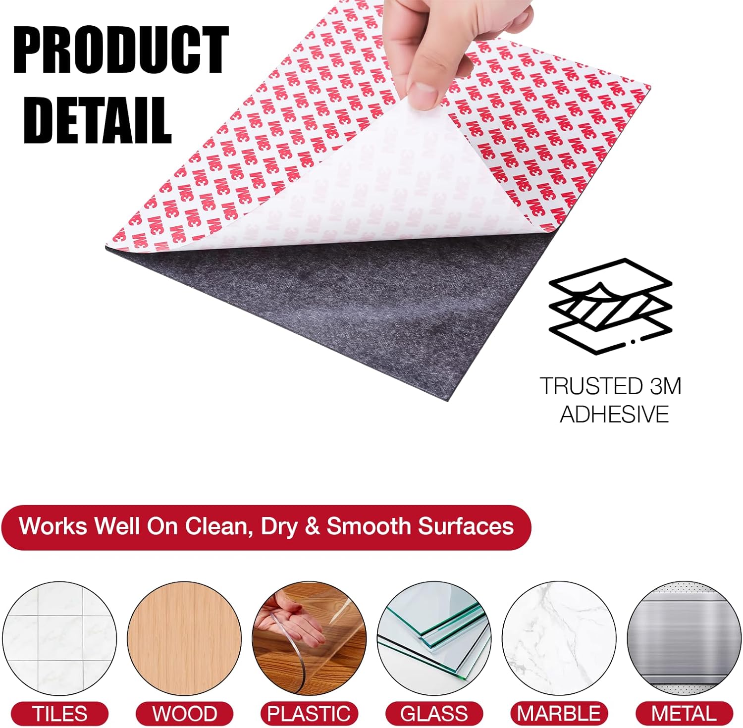 80 Mil - 8.5"x11" Adhesive Magnetic Sheets, Rubber Flexible Magnet Sheet for DIY, Crafts, Labels, and Organization