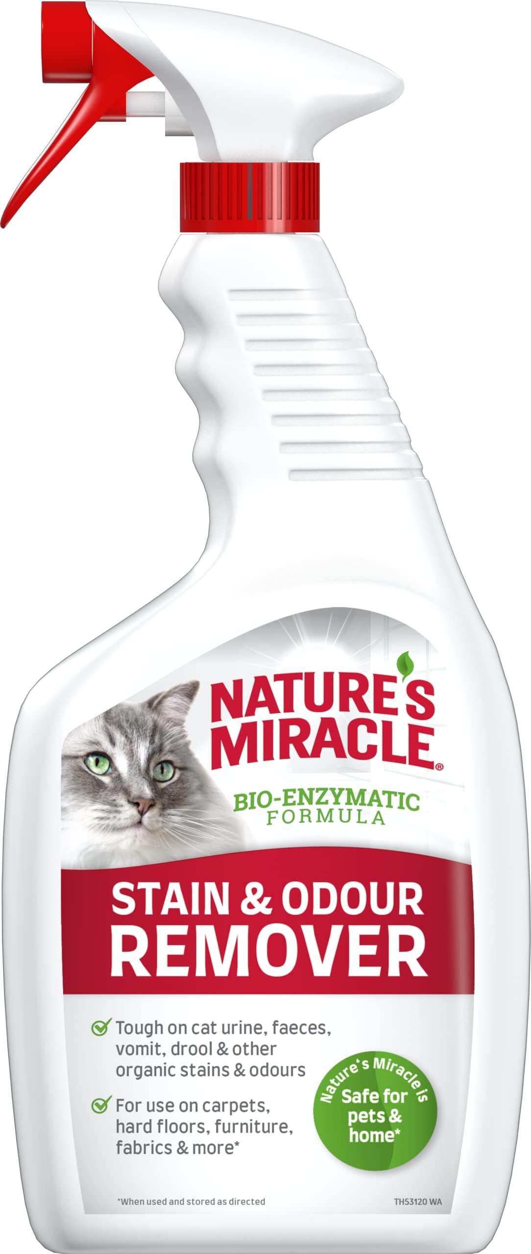 Nature's Miracle Cat Stain &amp; Odour Remover - Bio-Enzymatic Formula ...