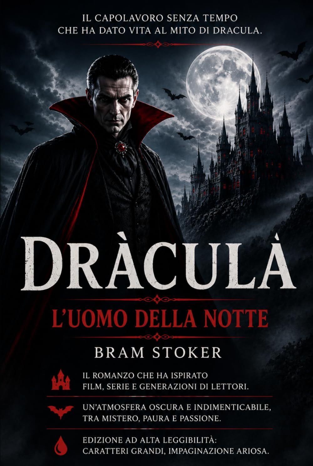 Dracula, l'uomo della notte: Edizione rilegata ad Alta leggibilità
