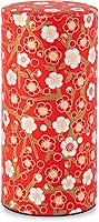 Vista 24 de NOREN Lata para Té Japonesa de Hojalata (Papel Yuzen Washi - Oboro Sakura/Rosa), Tamaño de 7.06 oz/Fabricado en JAPÓN con Tapa Interior Incluida