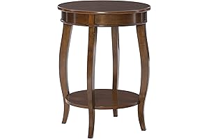 Powell Furniture Hazelnut Round Wood Accent Table