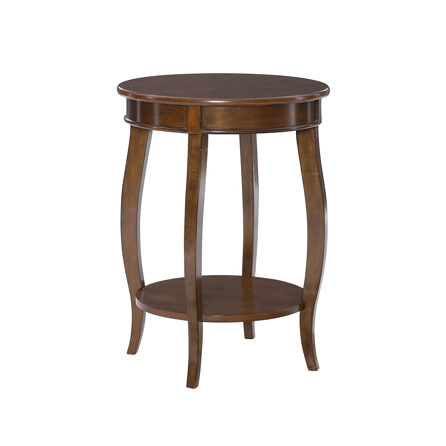 Powell Furniture Powell Hazelnut Round Shelf Table 18 L x 18 W x 24 H