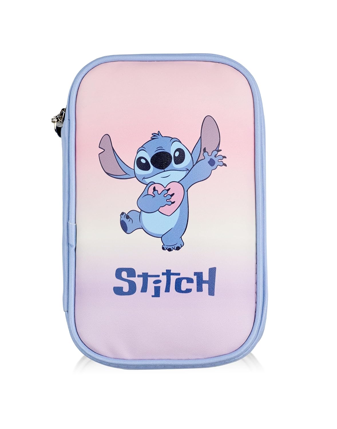 Disney Lilo & Stitch Womens Makeup Brush Set | Multicoloured Character Beauty Brushes with Zip Up Storage Case
