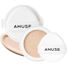 AMUSE SEOUL Ceramic Skin Perfector Cushion Foundation Refill 1.5 NATURAL REFILL - Flawless Coverage, Semi Matte Glow, Long Lasting, Lightweight Satin Finish, Vegan, Korean Beauty Makeup 15g