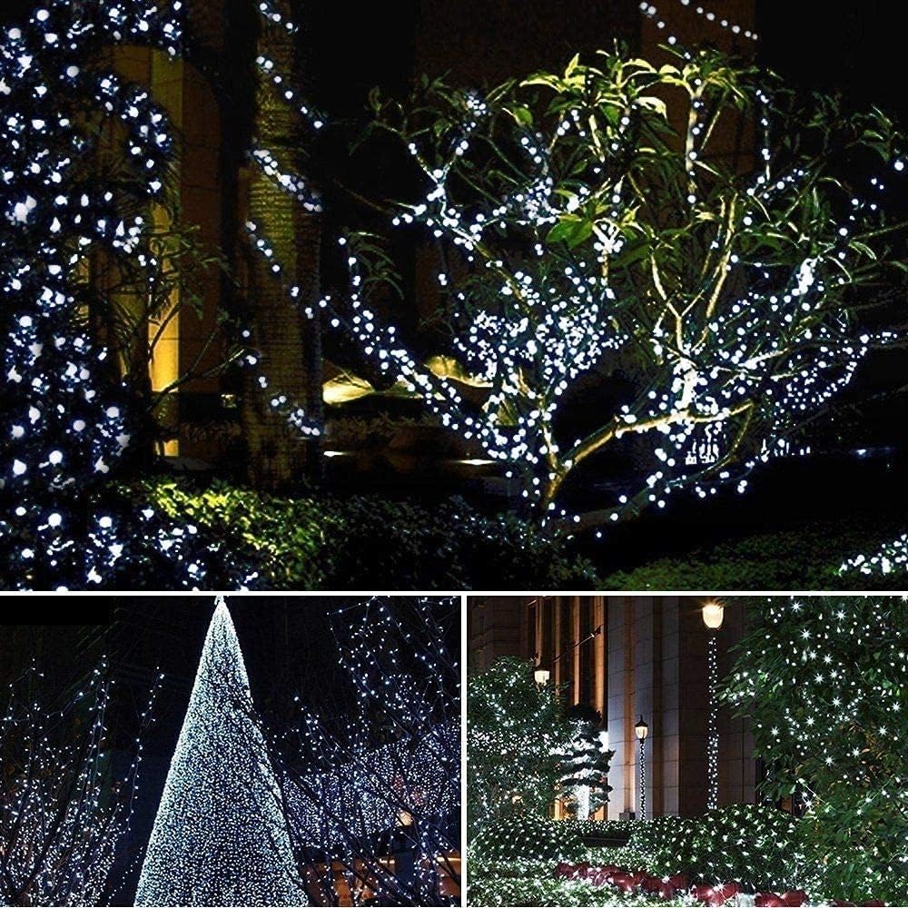 Luces De Hadas, 20m 200led Luces De Hadas De Interior Luces De Cadena De Hadas De Cuerda Al Aire Libre De Interior USB con árbol De Navidad De Cadena De Hadas Remoto, Warm White