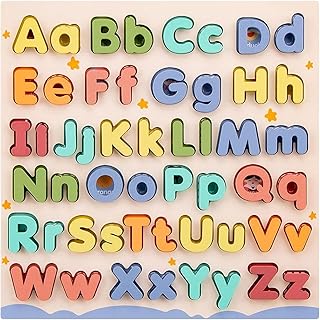 Comprar Juguetes Educativos Abecedario - Juguetes Educativos De Alfabeto En Madera Con Mayúsculas Y Minúsculas,Juego Educativo De Mesa Con Bloques De Emparejamiento Para Educación Infantil, Hogar Y Niños