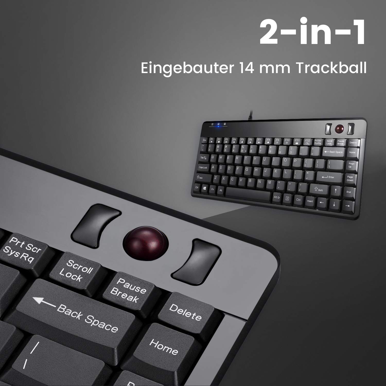 Perixx Compatible Tastatur PERIBOARD-505H Plus