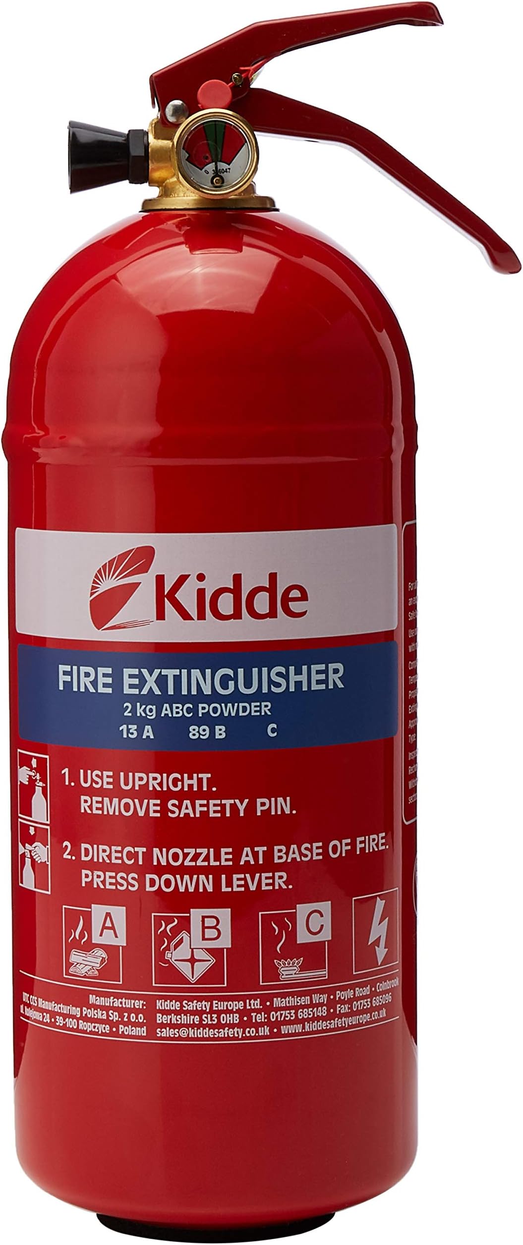 KSPD2G Fire Extinguisher Multi Purpose 2.0kg ABC