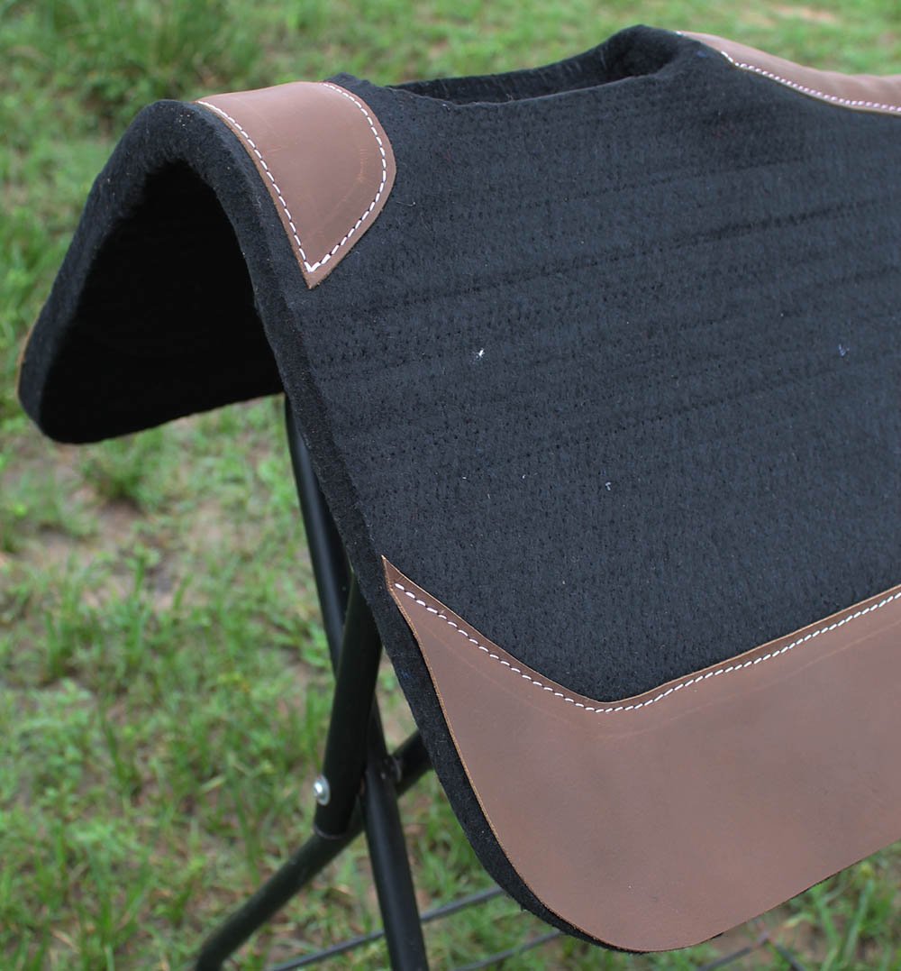 Western Horse Contour terapeutica in feltro saddle Pad 81,3 x 76,2 cm 3981BK2