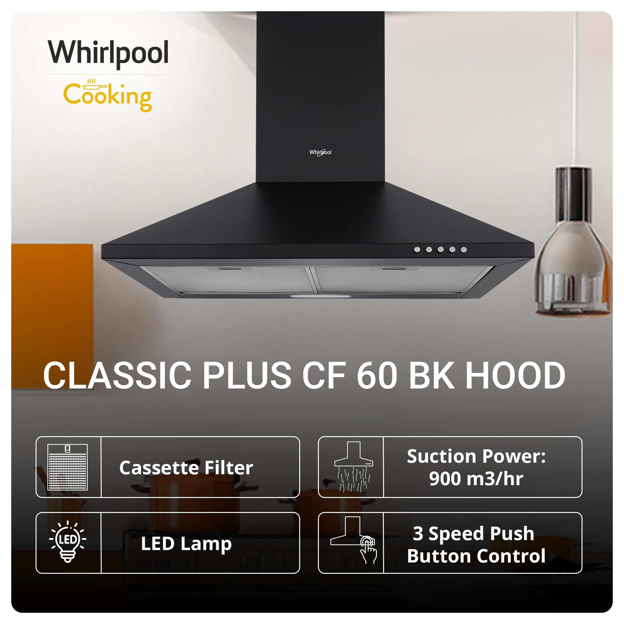 Whirlpool Classic Plus Chimney - Powerful Ventilation -2