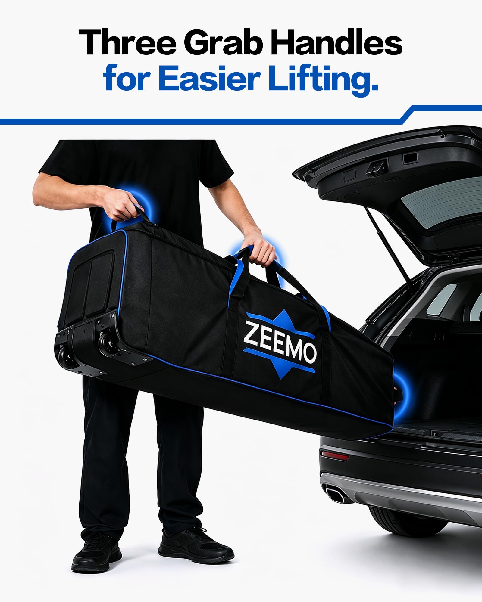 新品未使用品　トラベルバック２点　ゴルフバック保護用 Amazon | ZEEMO フルオープン ゴルフトラベルバッグ 航空会社用 車輪