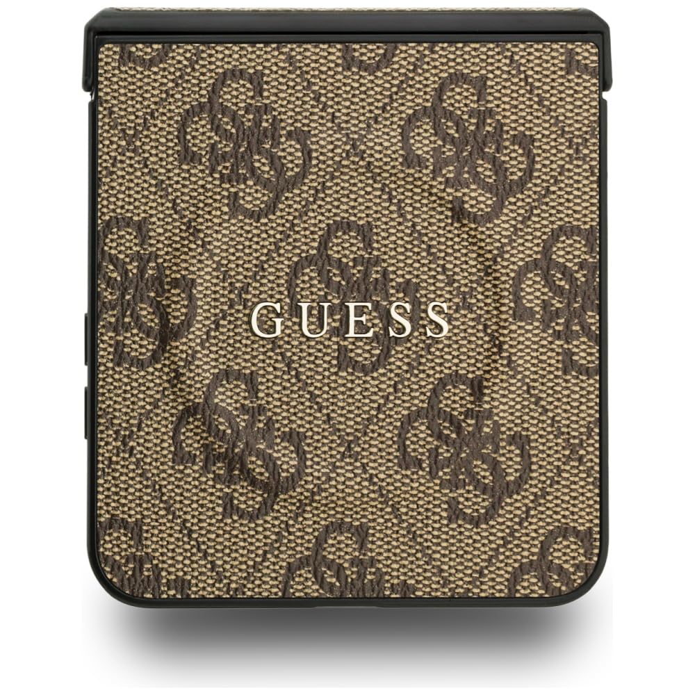 CG Mobile Guess 4G - Funda clásica Compatible con MagSafe para Samsung Galaxy Z Flip7 (marrón)