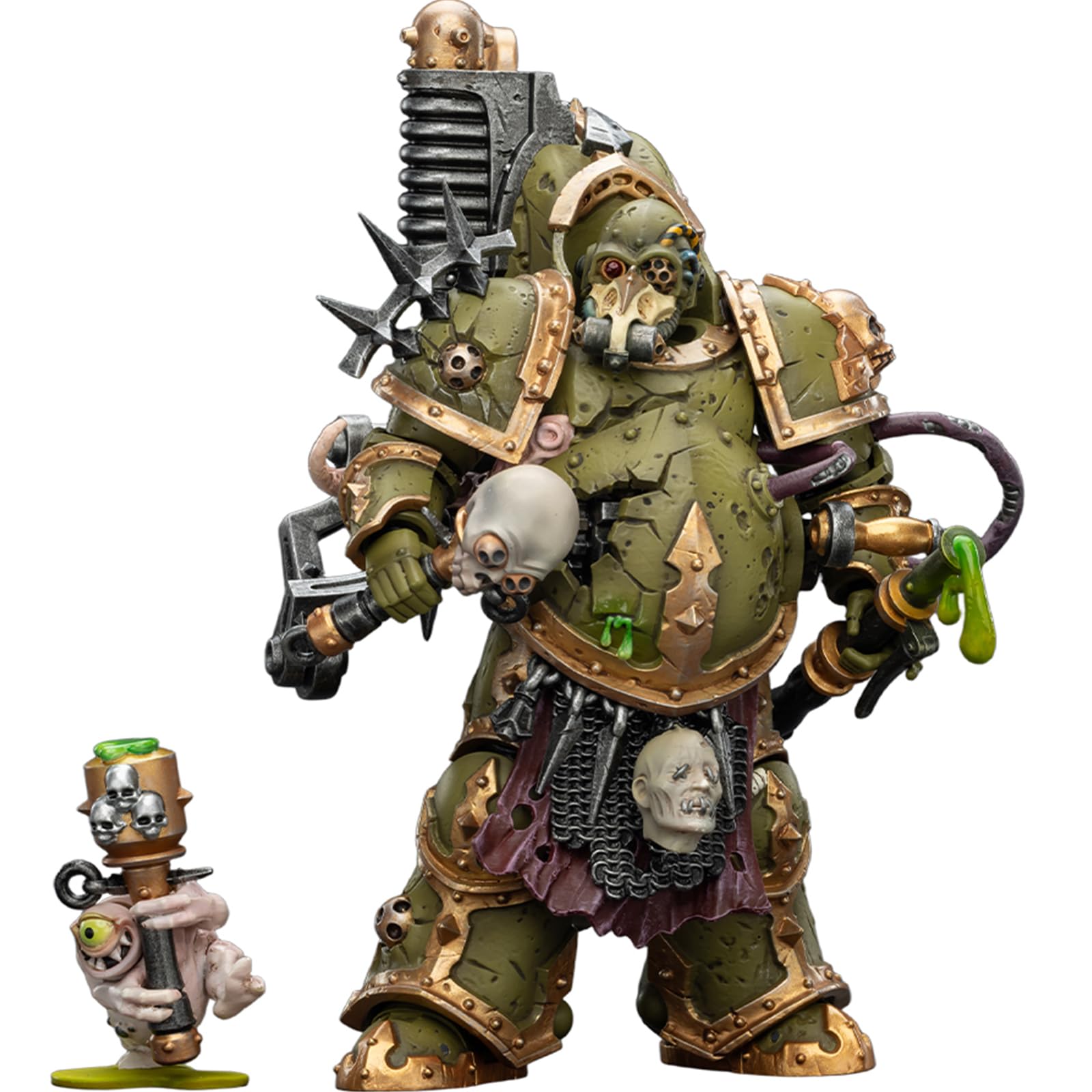 JOYTOY Warhammer 40k Death Guard Foul Blightspawn with Plague Sprayer 1/18 Action Figure