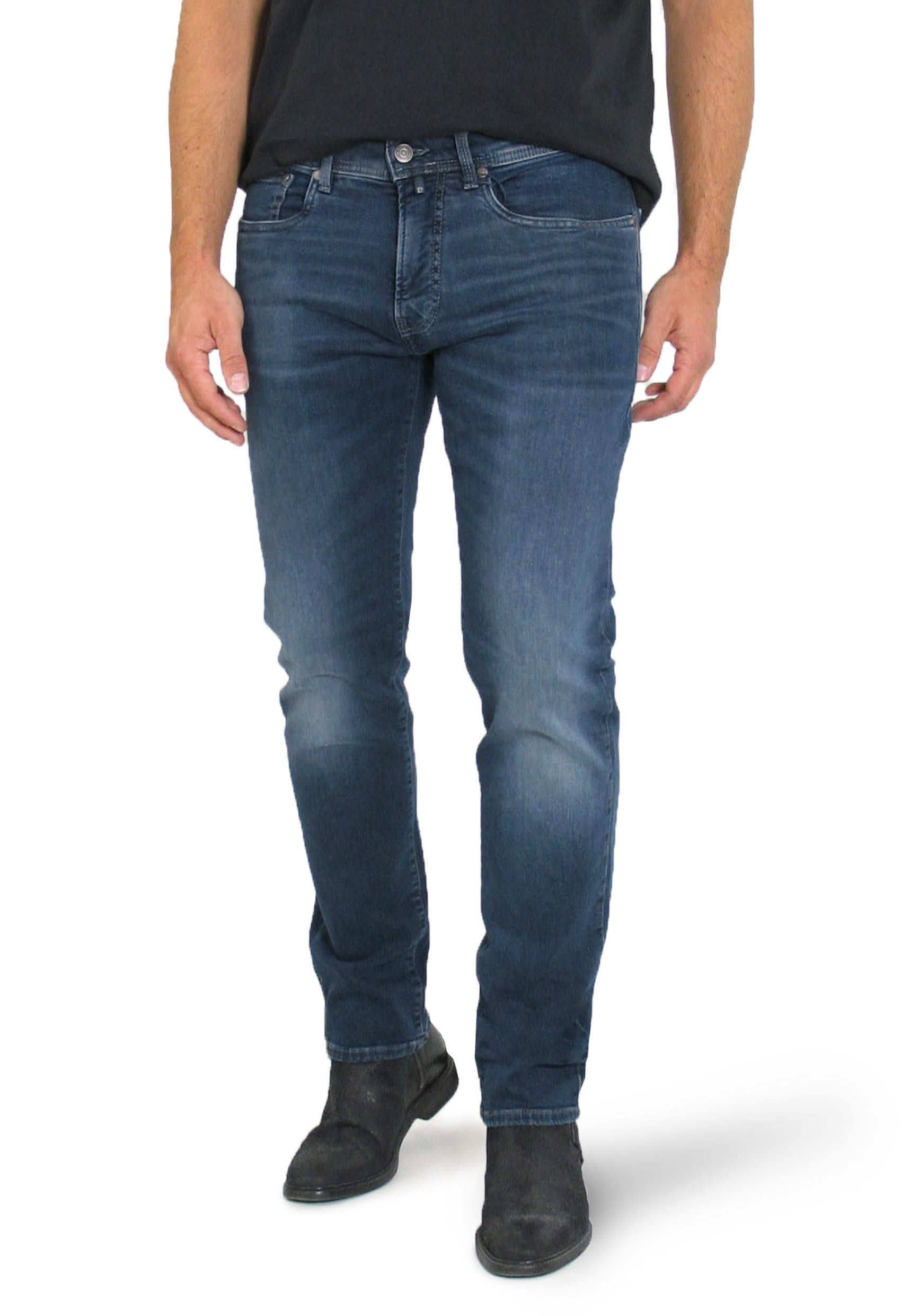 Pierre Cardin Herren Lyon Tapered Futureflex Strech Denim Jeans, Vintage Dark Blue Fashion