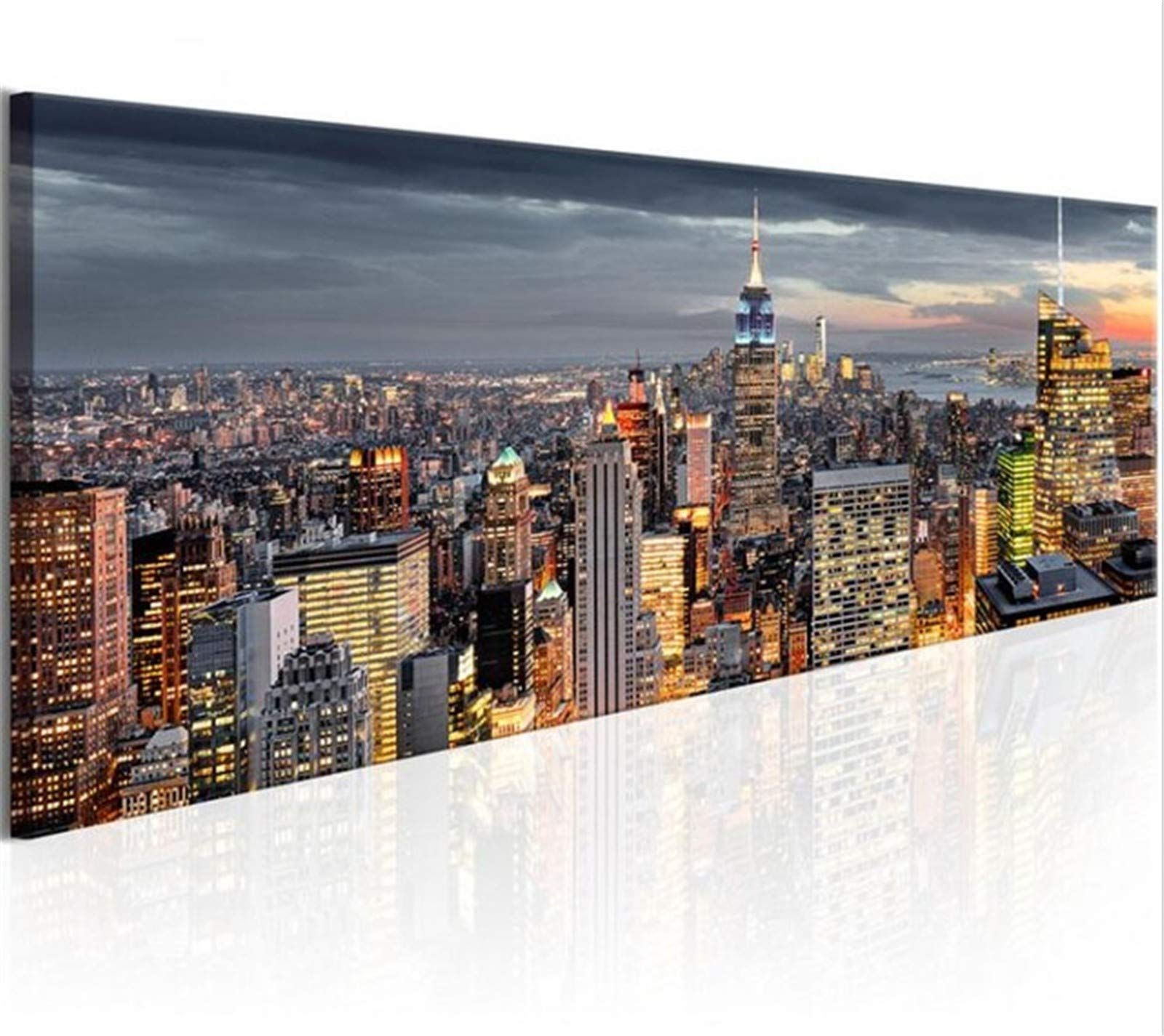 Peinture diamant New York pour décorer le salon grand kit de broderie adulte calme